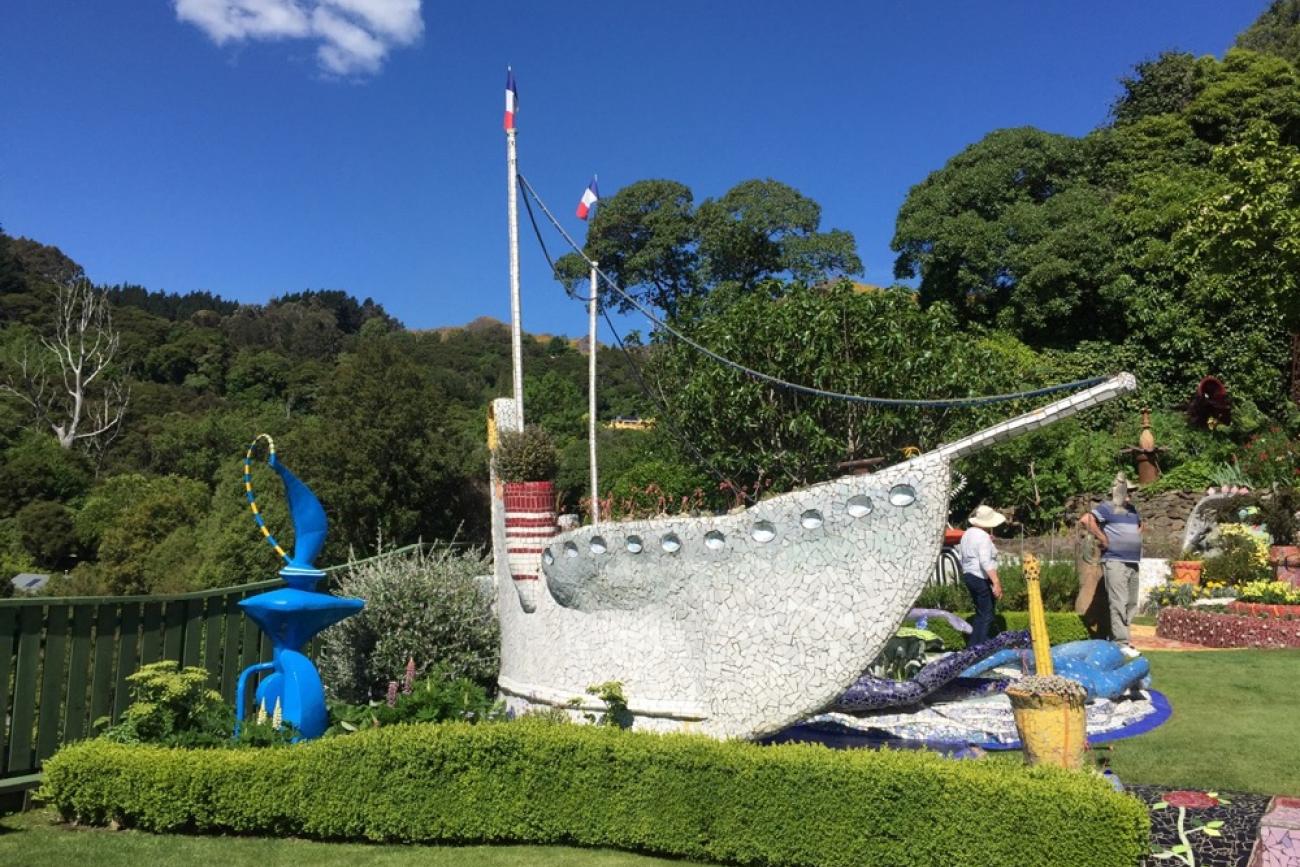 Walk amongst the Giant's House Garden sculptures