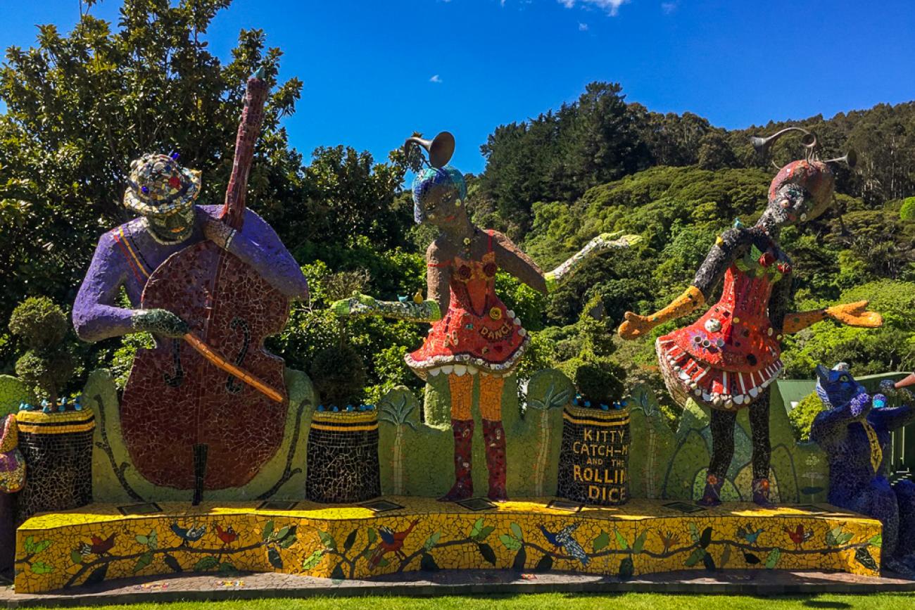 Garden Art at the Giant's House Akaroa