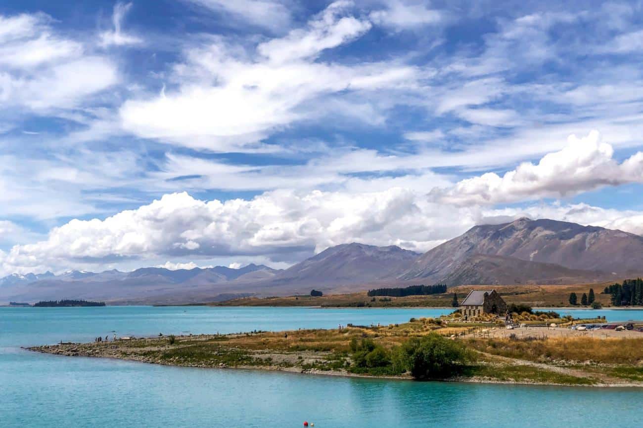 Autumn Travel in New Zealand - Lake Tekapo in the Mackenzie Country