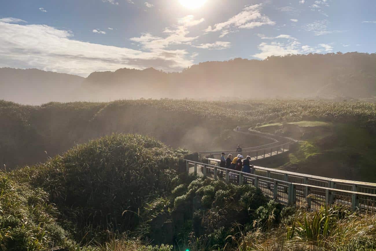 Sunshine at Punakaiki Rocks and no-one around