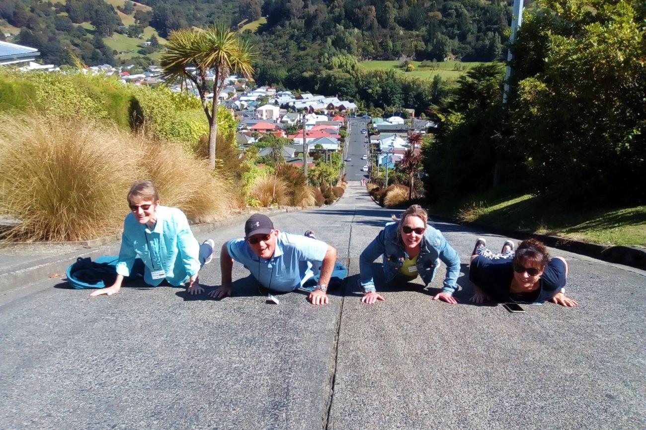 MoaTours guests on Baldwin Street