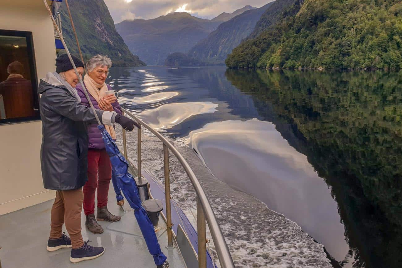 Onboard the Doubtful Sound overnight cruise