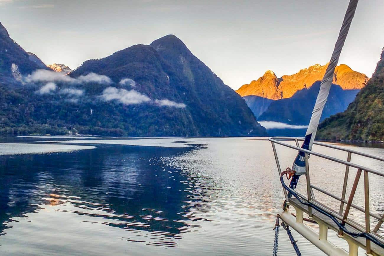 Doubtful Sound sunrise