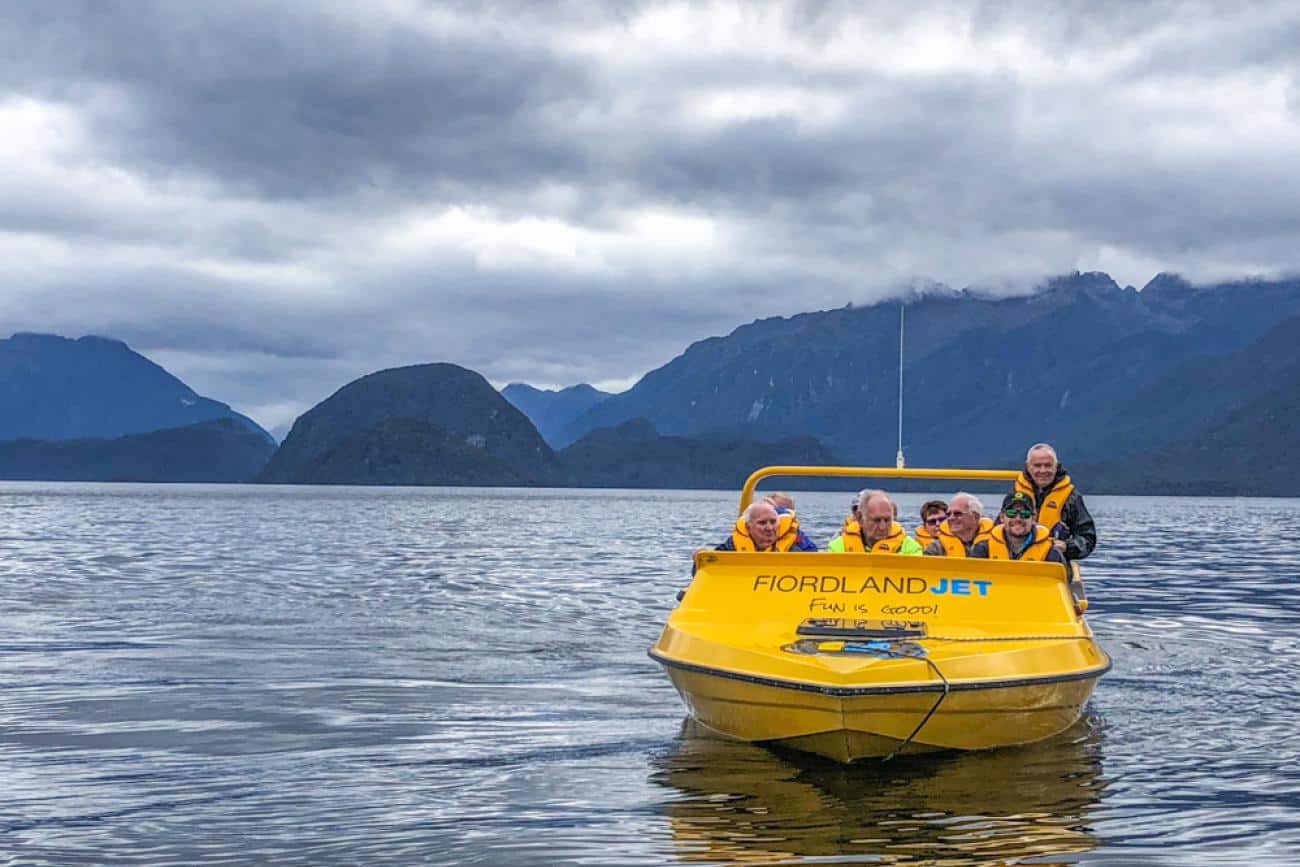 Jetboating in stunning Fiordland