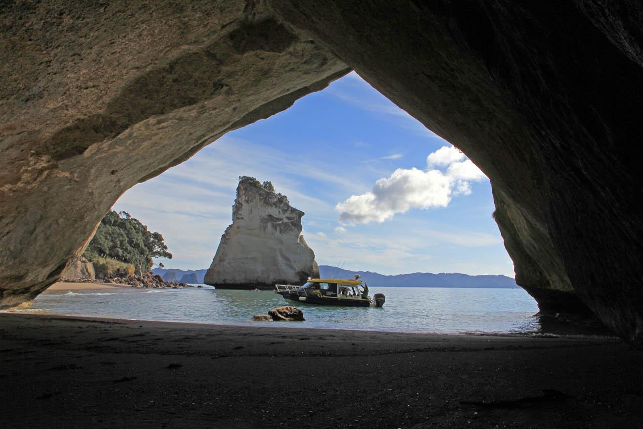 The Glass Bottom Boat at Cathedral Cove