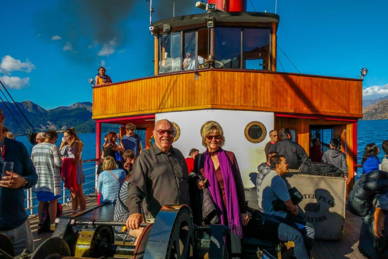 Guests on the TSS Earnslaw