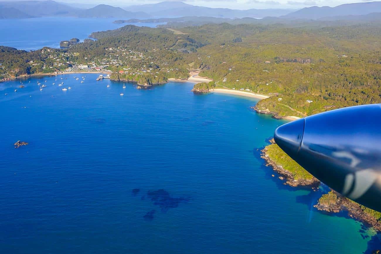 Stewart Island from the air