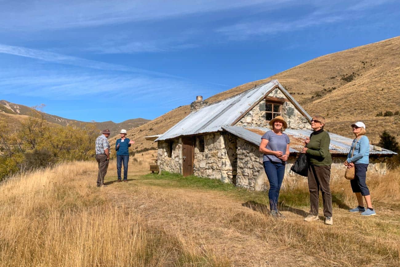 Visiting Sutherlands Hut on Four Peaks Station