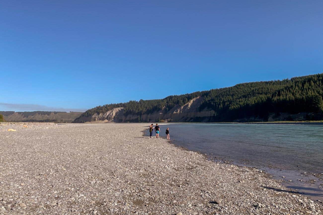 The Rakaia River in beautiful sunshine