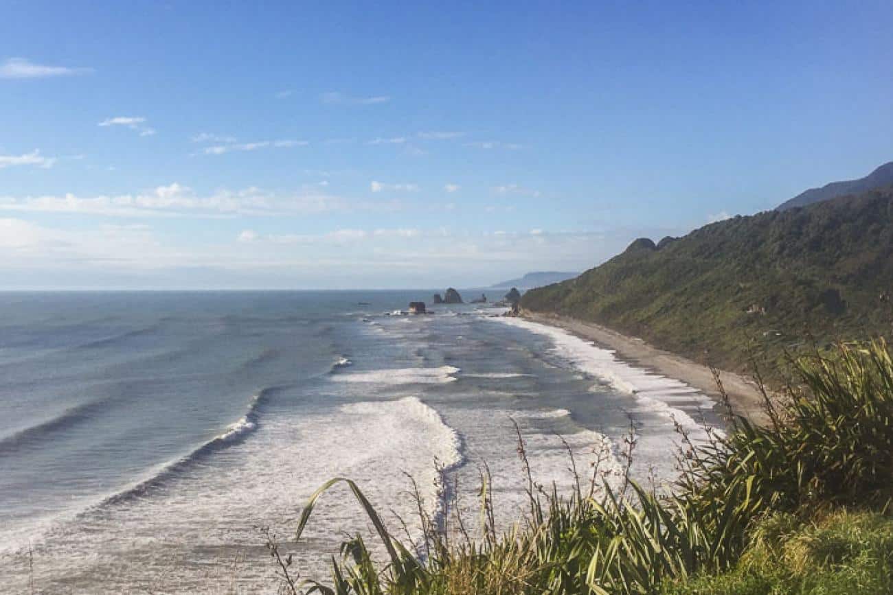 Looking northwards along the West Coast