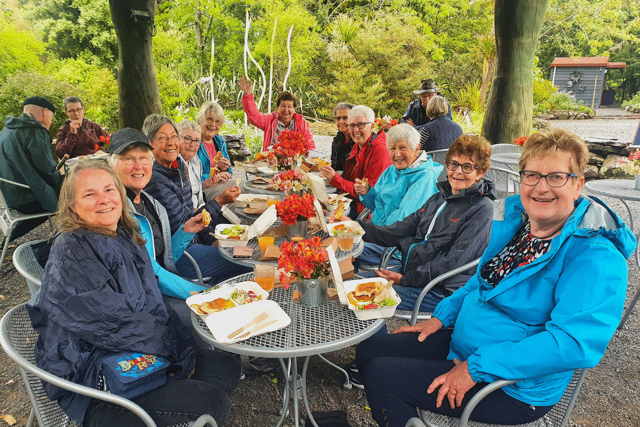 Lunch at Waitakaruru Sculpture Park