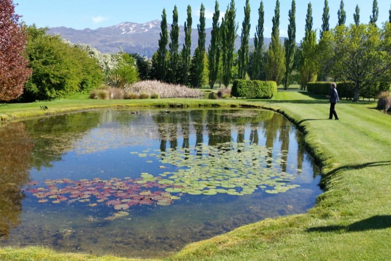 Views of Coronet Peak from Chantecler Garden