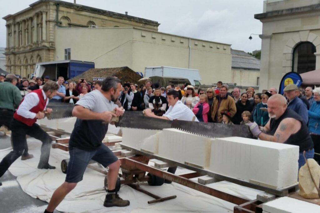 Stone Cutting races at the Oamaru Victorian Fete