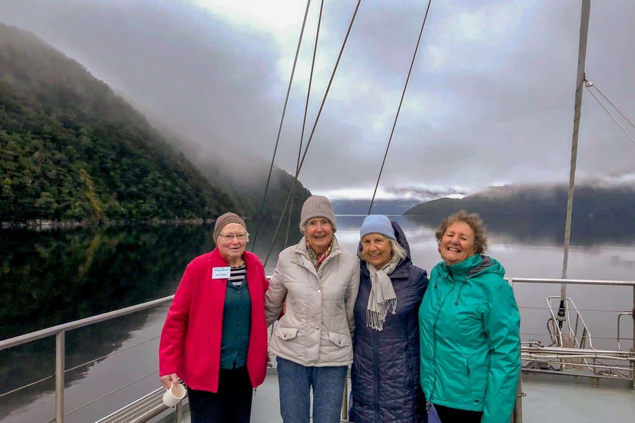 All smiles on our Doubtful Sound Overnight Cruise