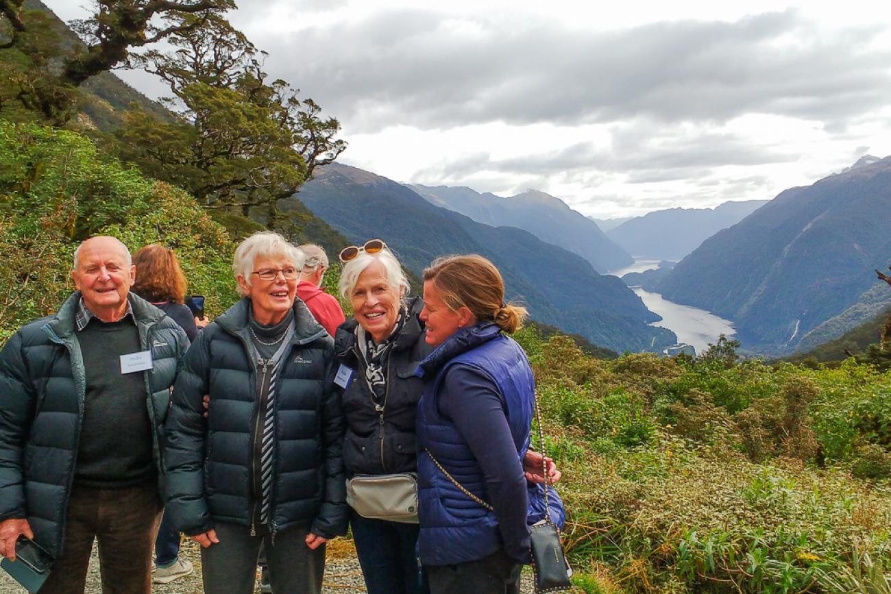 MoaTours guests at Wilmot Pass