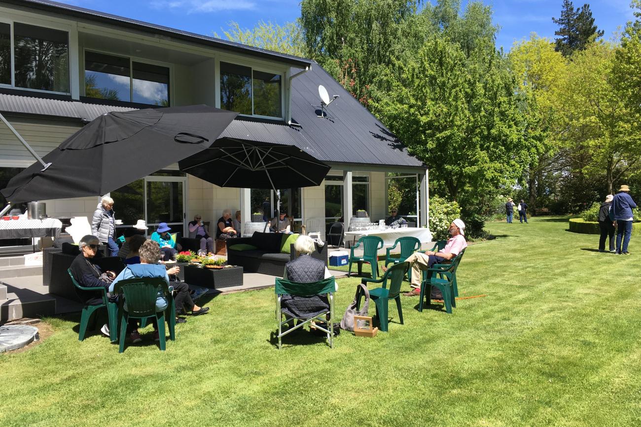 Lunch on the lawn at Coldstream in Canterbury