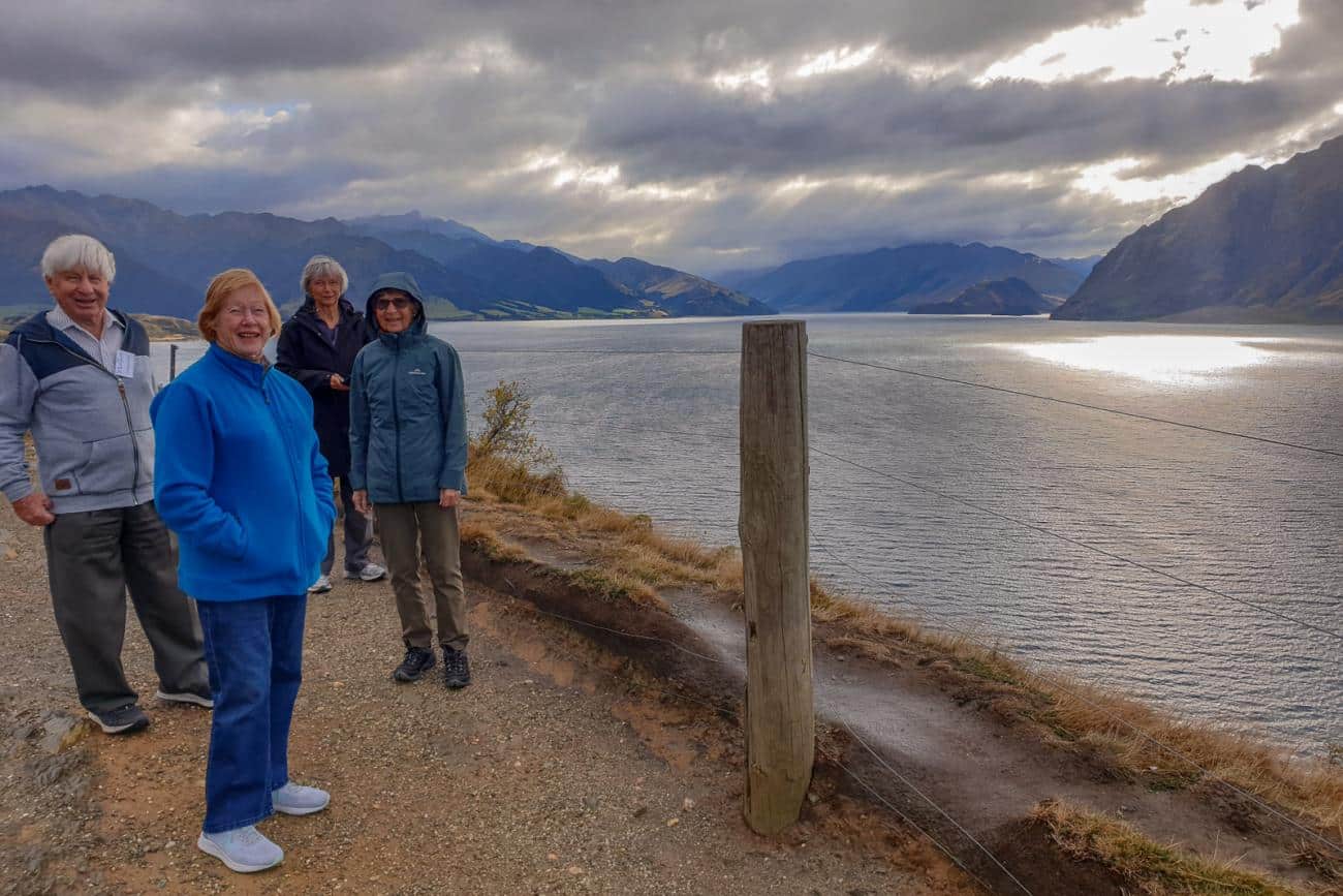 MoaTours guests at Lake Hawea in the 2020s