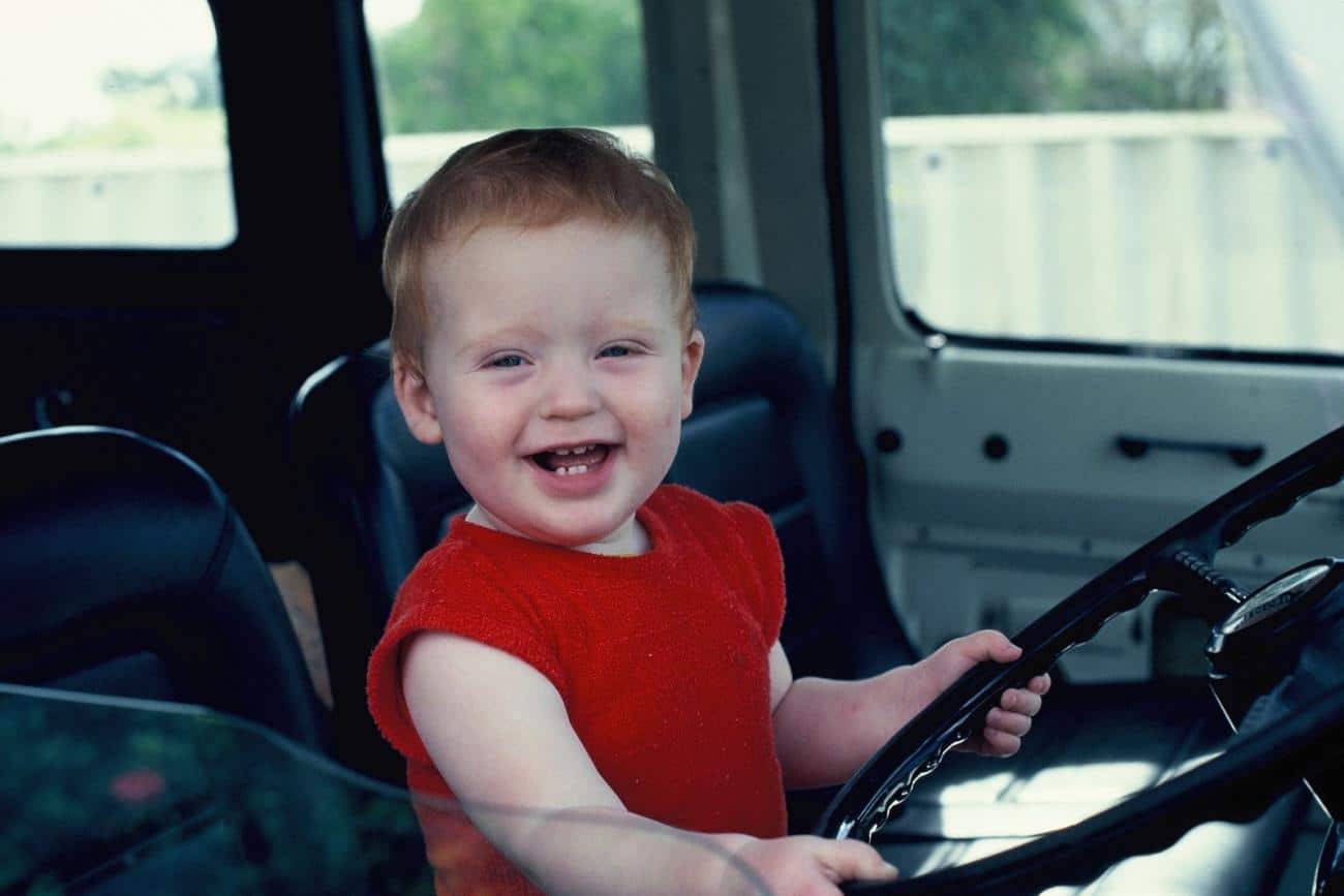 Miles in the driver's seat in 1978