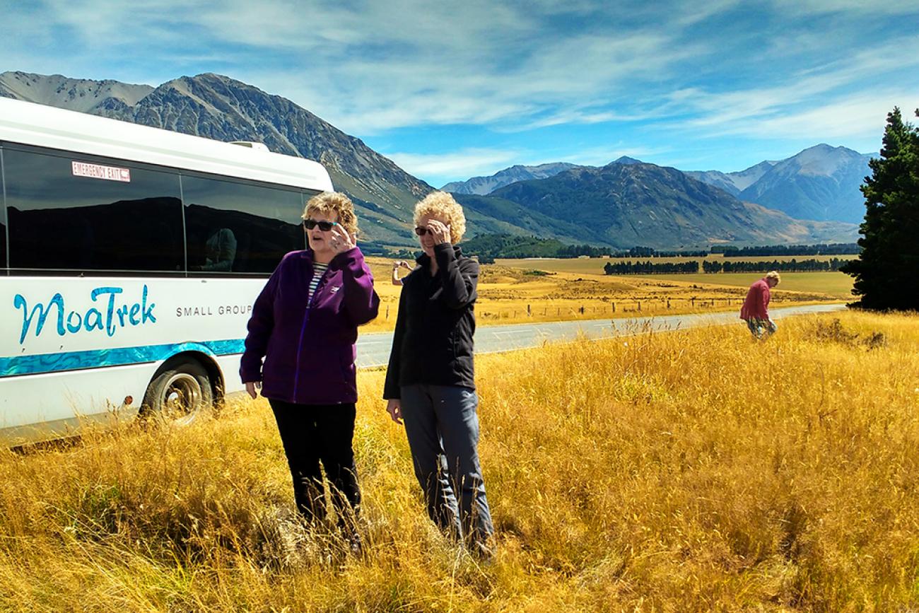 MoaTours coach and guests in the 2010s