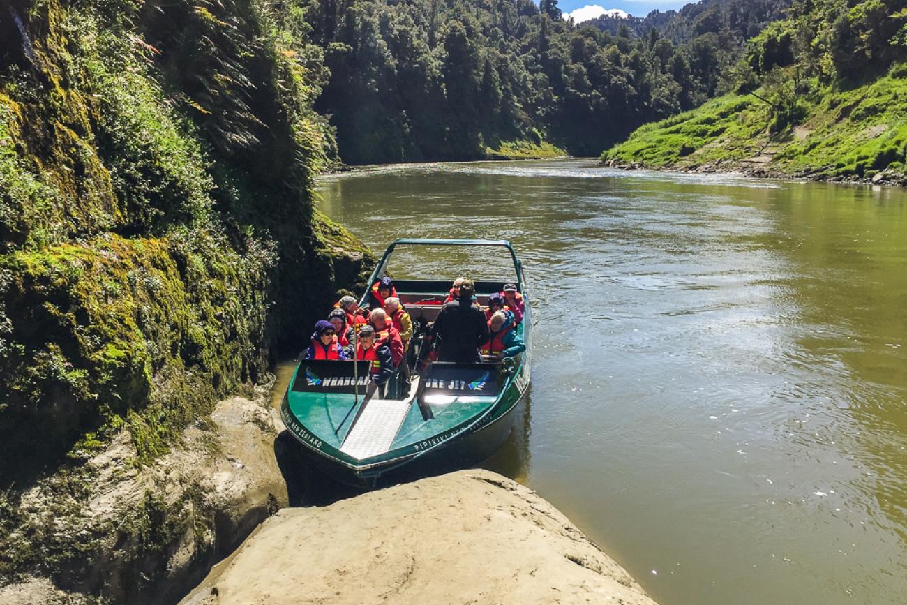 Jetboating on the Whanganui River in 2021