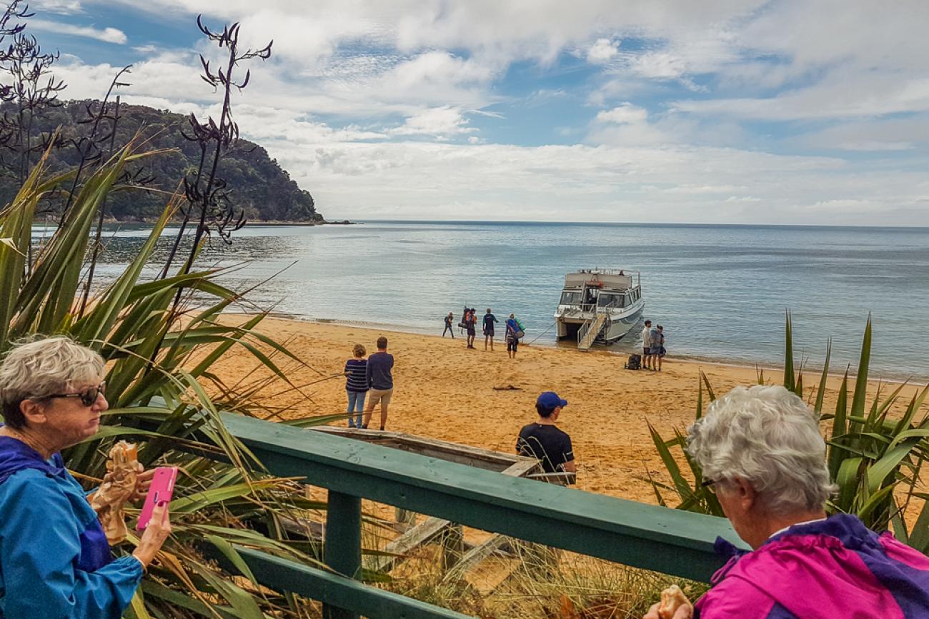 At Awaroa on our Abel Tasman cruise