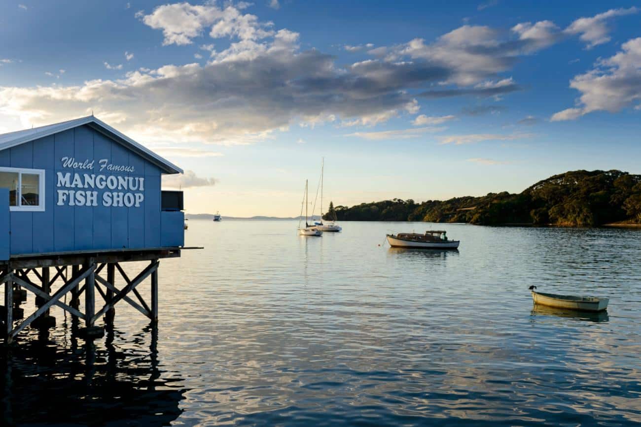 The famous Mangonui Fish shop