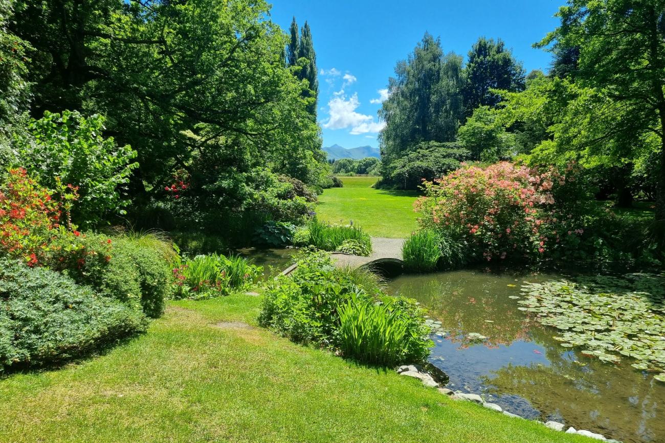 Flaxmere Garden pond