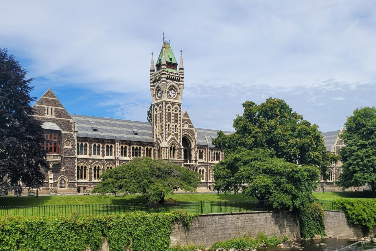 An empty Otago University grounds