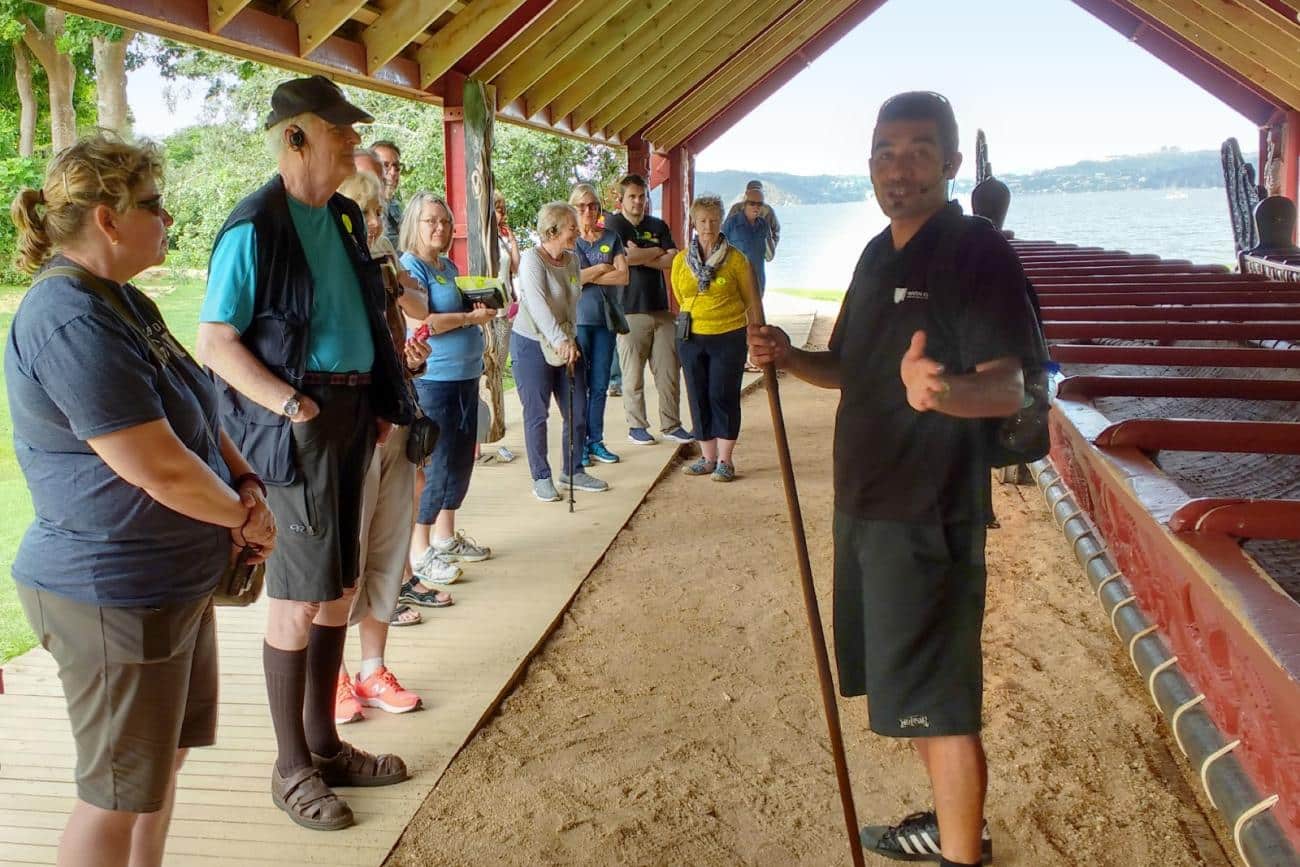 Learning about the Waitangi Treaty Grounds