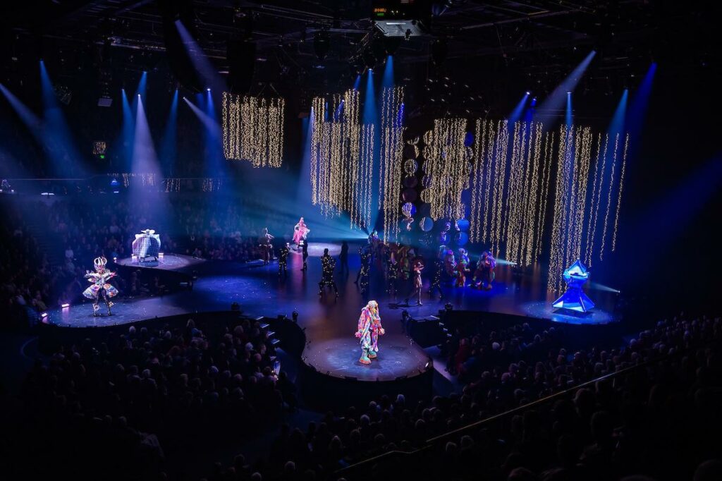 World of WearableArt Show Performers and Audience at the TSB Arena in Wellington