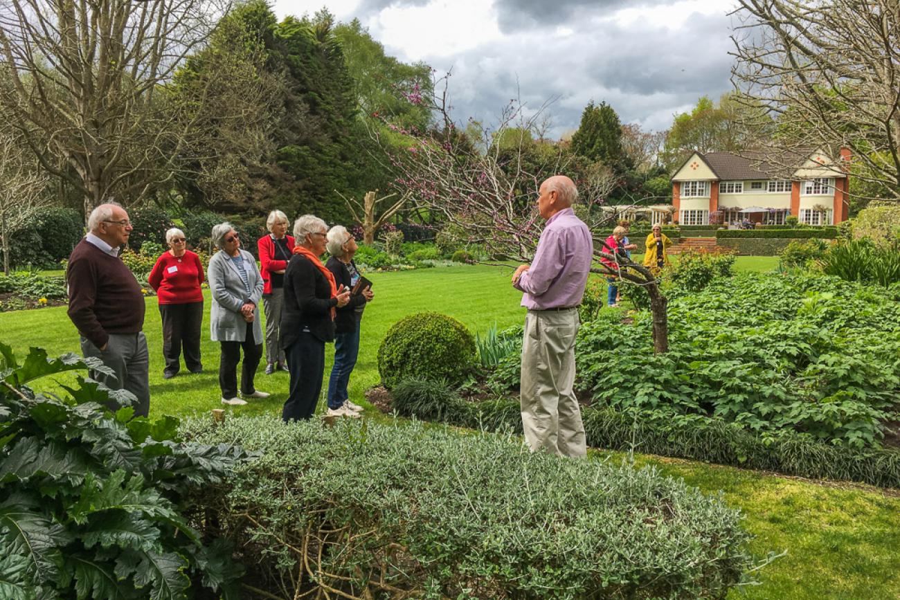 In the garden at Moondance Manor with Stephen