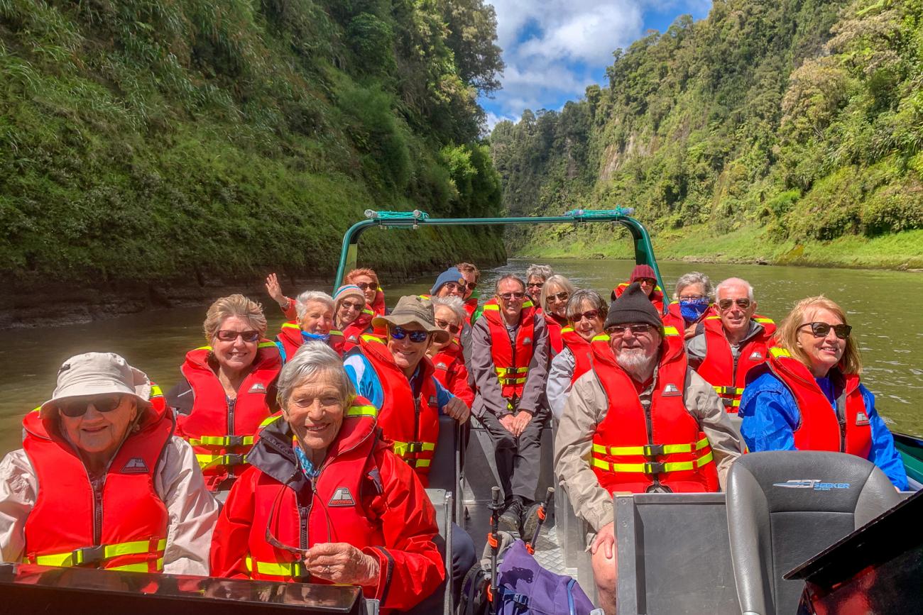 Fun on the Whanganui River Jetboat